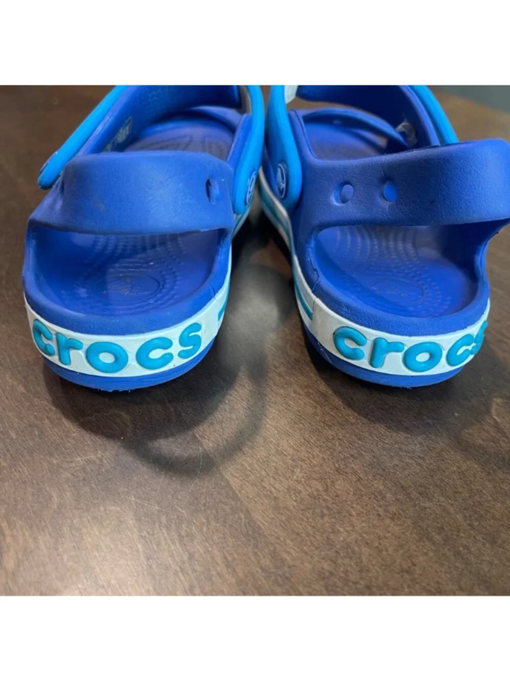 CROCS Crocband Sandals Kids Size 10 Cerulean Blue Ocean 12856-CBOC‎ Waterproof